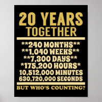 20 Anniversaire T Chemise 20e Mariage Coup cadeau