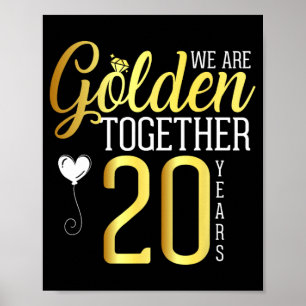Poster 20 Ans 20e Anniversaire Chemises pour mariés Husba