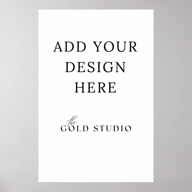 Poster 20 x 30 Zoll Blank Template (Vorne)