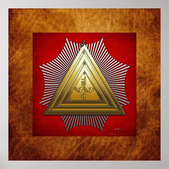Poster 20e Degré : Maître de la Loge Symbolique (Devant)