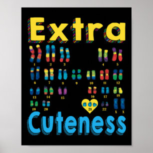 Poster 21 Xx Extra Chromosome Girl World Syndrome Da