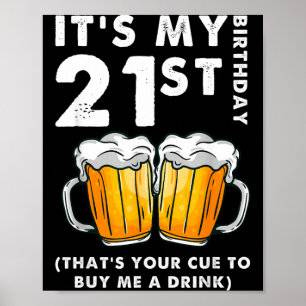 Poster 21e anniversaire C'est le signal pour acheter un v