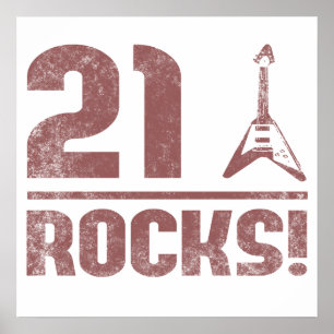 Poster 21e Anniversaire Rocks