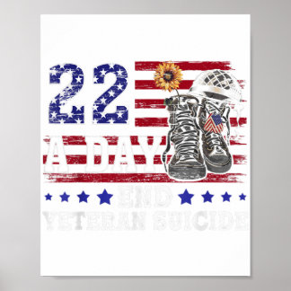 Poster 22 par jour Prenez leur vie mettre fin au suicide 