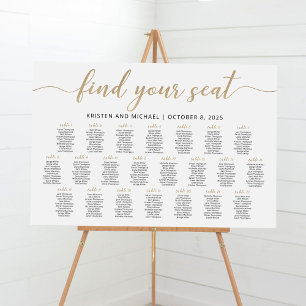 Poster 22 Tables Trouvez Votre Place Plan de table