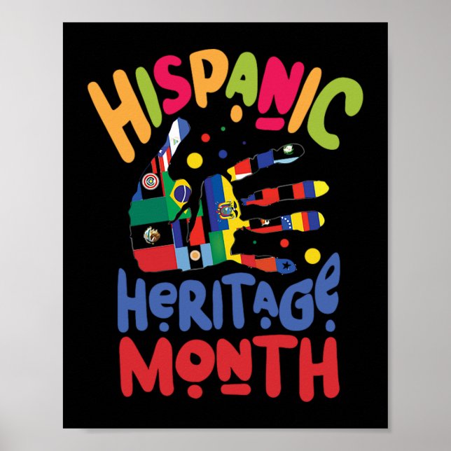 Poster 23.Patrimoine national hispanique Mois tous les pa (Devant)