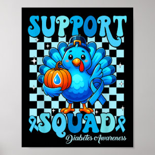 Poster 24 Appuyer Squad Sensibilisation au diabète Turqui