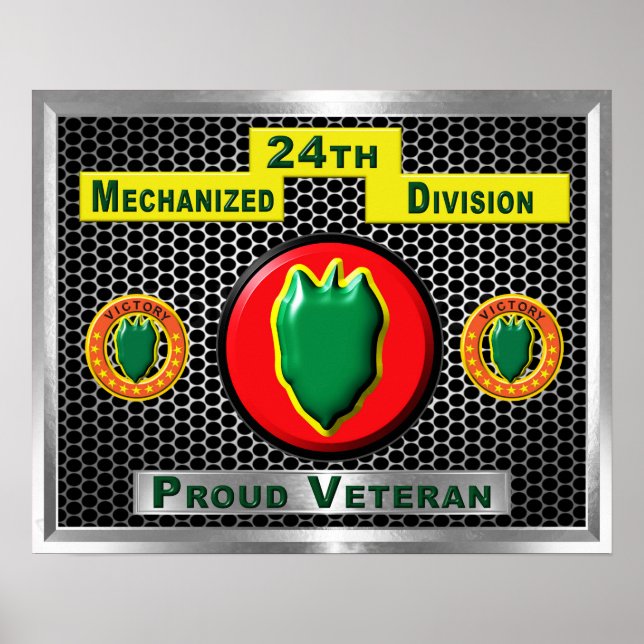 Poster 24e division d'infanterie mécanisée (Devant)