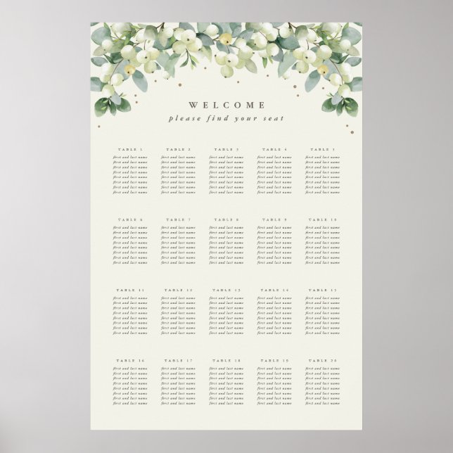 Poster 24x36" 20 Tableaux de 8 Mariages (Devant)