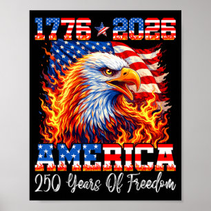 Poster 250 ans américains 1776 2026 250e anniversaire Aig