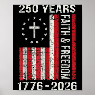Poster 250e anniversaire 250 ans de foi et croix dom