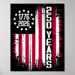 Poster 250e anniversaire américaine USA 250e Indépendance