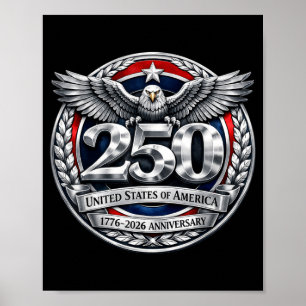 Poster 250e anniversaire d'Amérique 250 ans Le peuple Ann