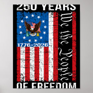 Poster 250e anniversaire États-Unis 250 ans d'Amérique Pa