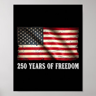 Poster 250e anniversaire États-Unis 4 juillet 250e annive