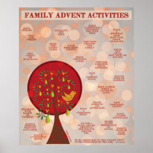 Poster 25 activités d'avènement de famille