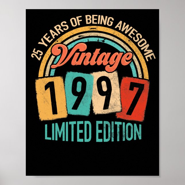 Poster 25 Ans D'Être Impressionnant En 1997 25e Anniversa (Devant)