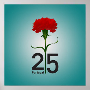 Poster 25 avril, Révolution de la Carnation, Portugal
