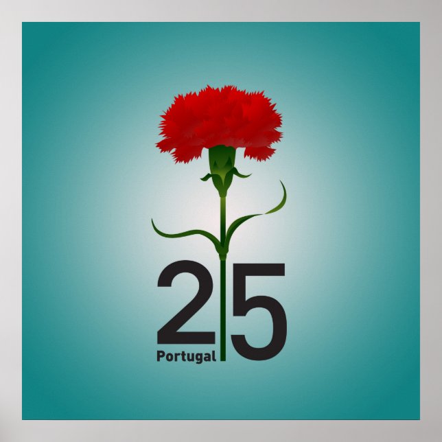 Poster 25 avril, Révolution de la Carnation, Portugal (Devant)