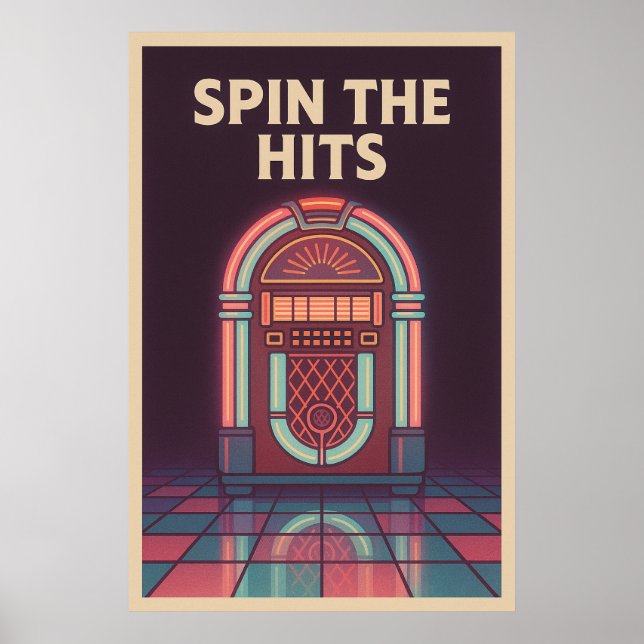 Poster 25, Spin the Hits, Vintag (Vorne)