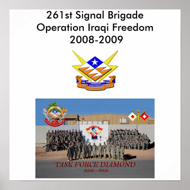 Poster 261e brigade des transmissions (Devant)