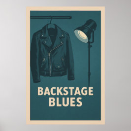 Poster 28, Backstage-Blues, Vintag