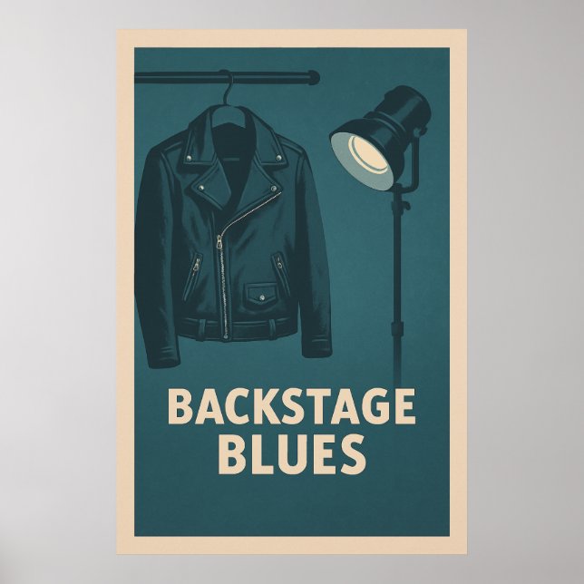 Poster 28, Blues Backstage, Vintage (Devant)