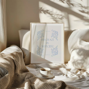 Poster 2 Corinthiens 12:9 Sa Grâce Suffit