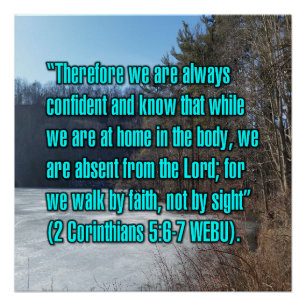 Poster 2 Corinthiens 5:6-7 WEBU