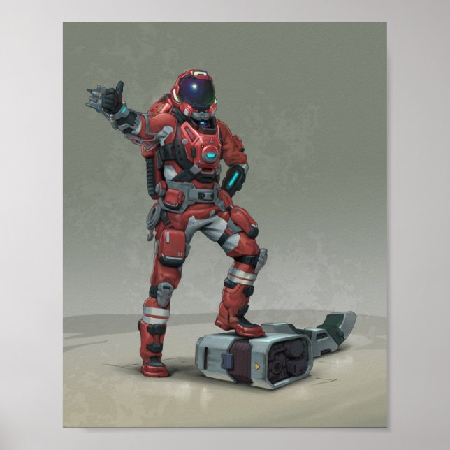 Poster 2 costumes pour les ingénieurs spatiaux (Devant)