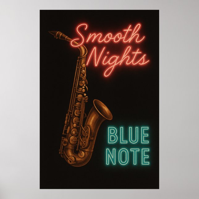 Poster 2 Glatte Nächte bei Blue Note, Vintag (Vorne)