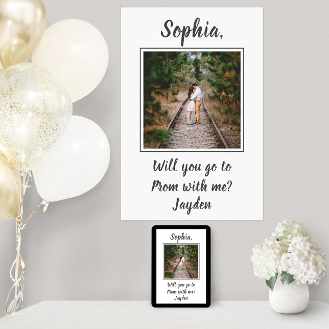 Poster 2 Photo Prom ou HOCO Proposition Cute Promposa Idé (Créateur téléchargé)