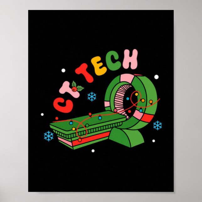 Poster (2 Sided) Santa's Favorite Ct Tech Christmas Techn (Devant)