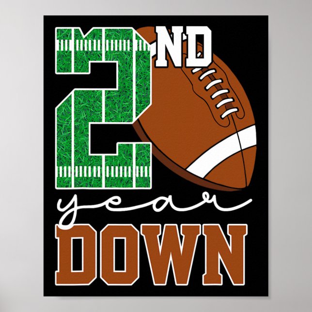 Poster 2e année de bas de football amoureux deuxième anni (Devant)