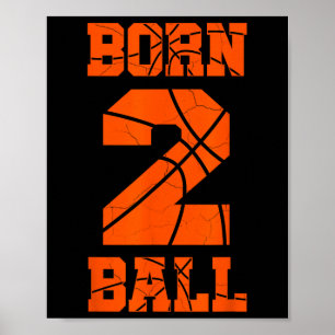 Poster 2e anniversaire Bysketbyll Jersey Tee Deux 2 ans