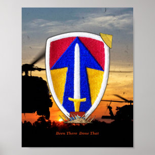 Poster 2e division Vietnam Nam War Patch