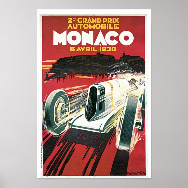 Poster 2e Grand Prix de Monaco (Devant)
