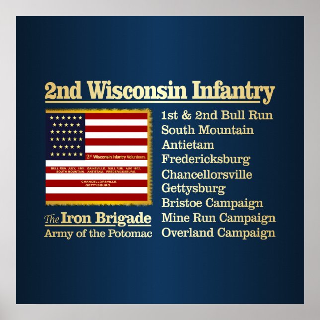 Poster 2e Infanterie du Wisconsin (BH) (Devant)
