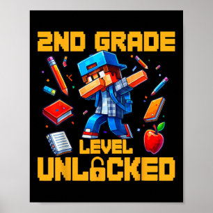 Poster 2e niveau déverrouillé Dabbing Boys Gamer Ck To