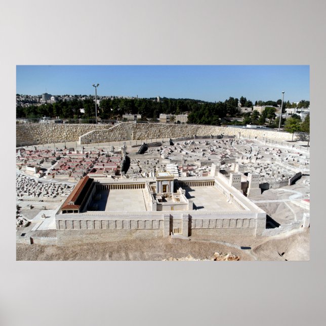 Poster 2ème Beis HaMikdash (Temple Saint à Jérusalem) (Devant)