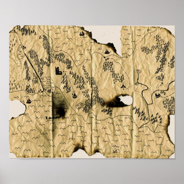 Poster 2ème carte du royaume oublié (Devant)