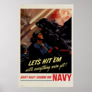 Poster 2ÈME GUERRE MONDIALE Faisons-le avec tout ce que n