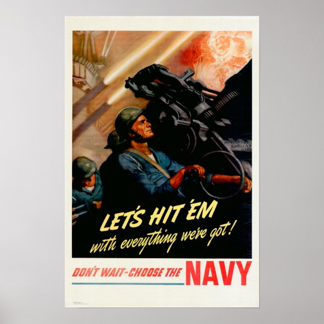 Poster 2ÈME GUERRE MONDIALE Faisons-le avec tout ce que n (Devant)