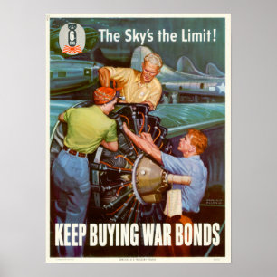 Poster 2ÈME GUERRE MONDIALE Le ciel est la limite !