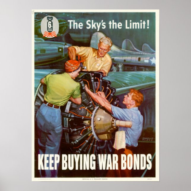 Poster 2ÈME GUERRE MONDIALE Le ciel est la limite ! (Devant)