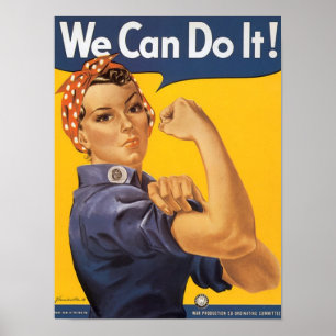 Poster 2ÈME GUERRE MONDIALE "Nous Pouvons Le Faire !"
