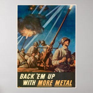 Poster 2ÈME GUERRE MONDIALE Retour 'Em Avec Plus De Métal