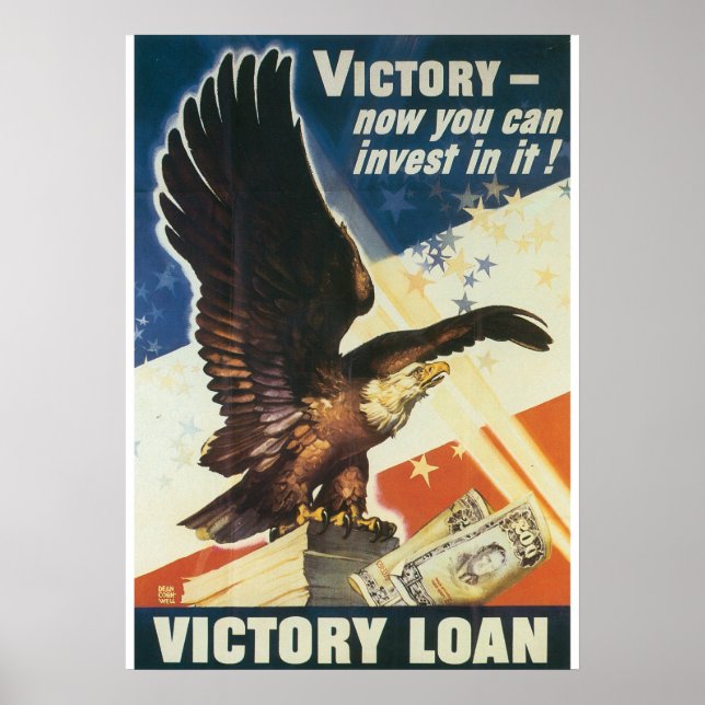 Poster 2ème guerre mondiale Victory Loan (Devant)