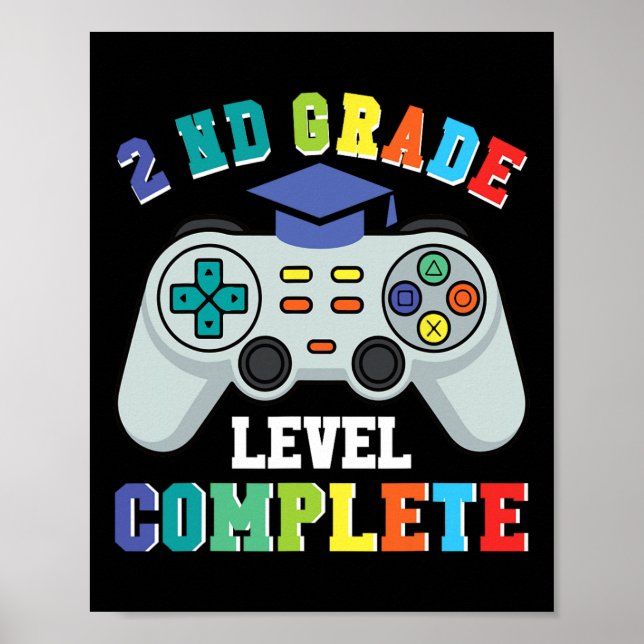 Poster 2nd Grade Gamer Boys – Level Complete Ck To School (Devant)