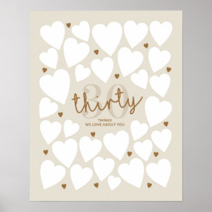 Poster 30 Choses Que Nous Aimons À Votre Sujet